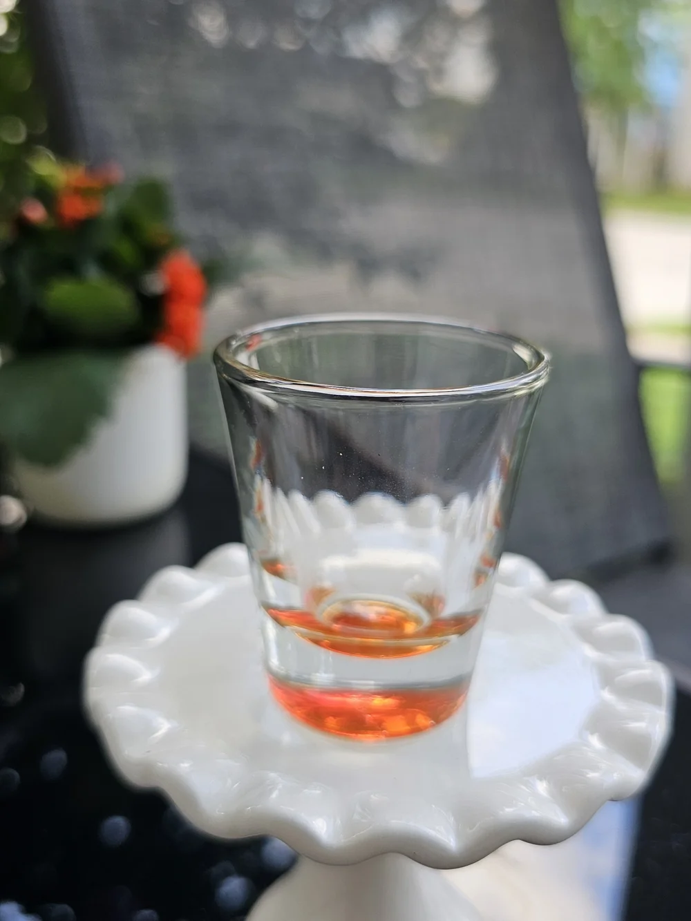 Vintage Heavy Base Shot Glasses Multi Color Set of 5 Retro